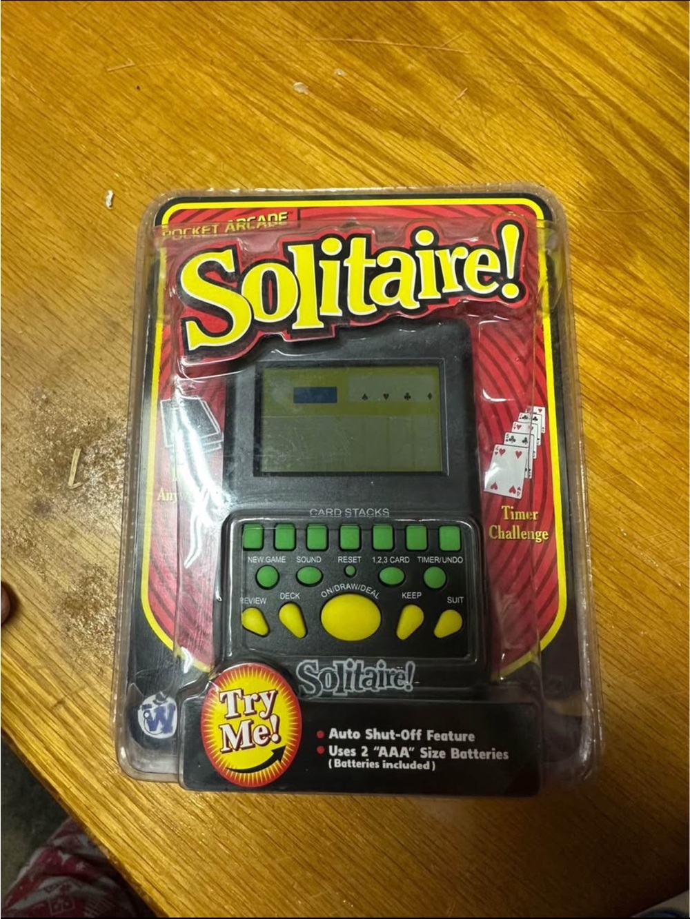 Solitaire hand held game